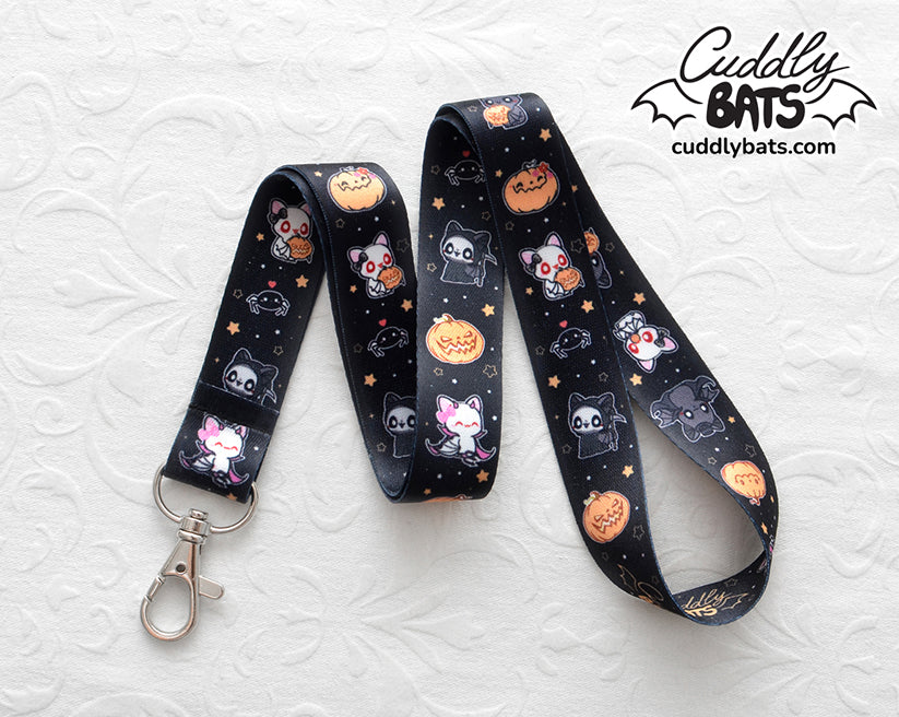 Cuddly Bats Halloween lanyard