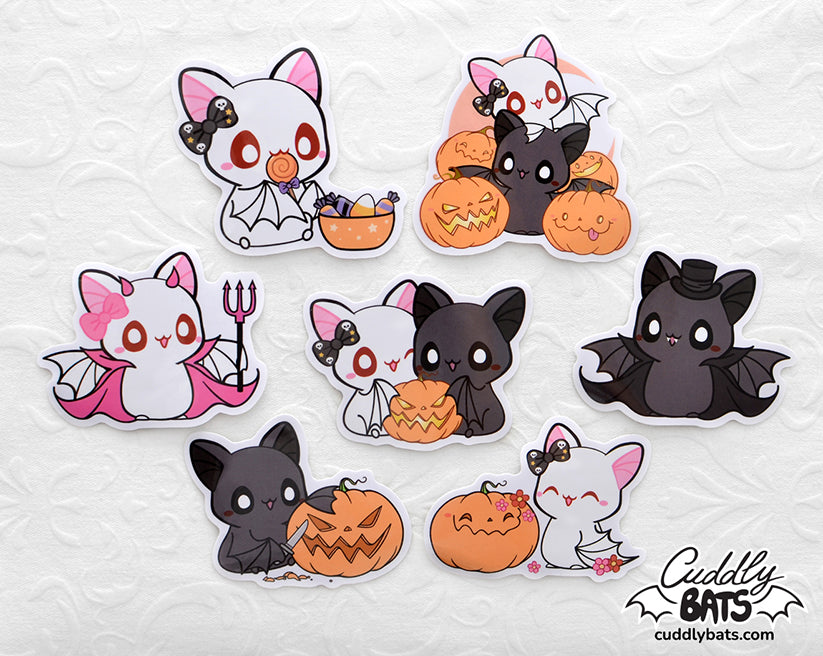Cuddly Bats Sticker set - Halloween Collection