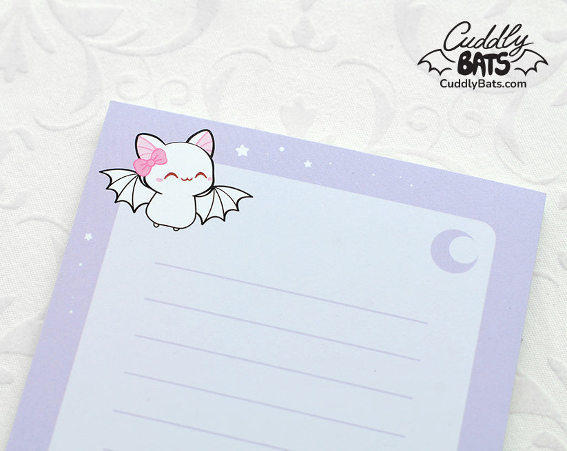 Cuddly Bats memo notepad
