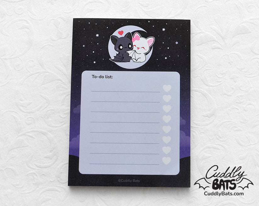 Cuddly Bats To-do planner