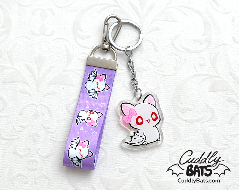 Cuddly Bats acrylic keychain