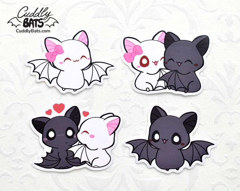 Cuddly Bats Sticker set