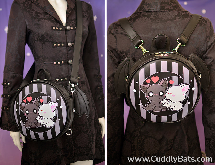 Cuddly Bats 2 in 1 bag (backpack & shoulder/crossbody bag)