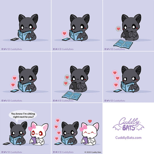 I'm just happy you are here 💜 ©Cuddly Bats