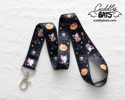 Cuddly Bats Halloween lanyard