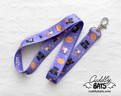 Cuddly Bats Halloween lanyard