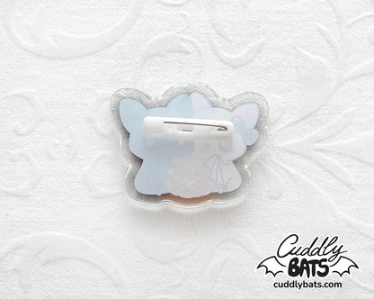 Cuddly Bats Halloween pin