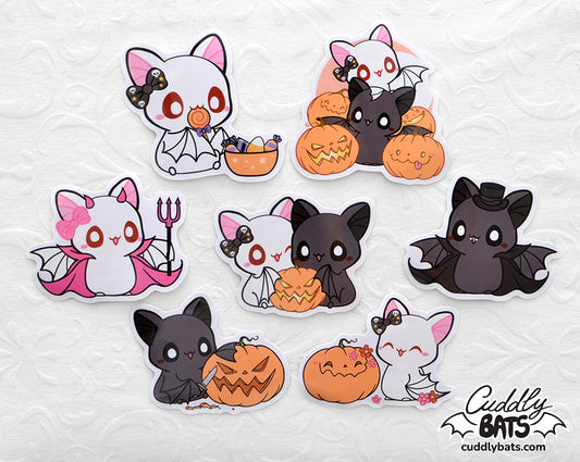 Cuddly Bats Sticker set - Halloween Collection