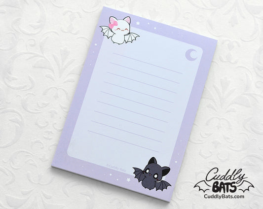 Cuddly Bats memo notepad