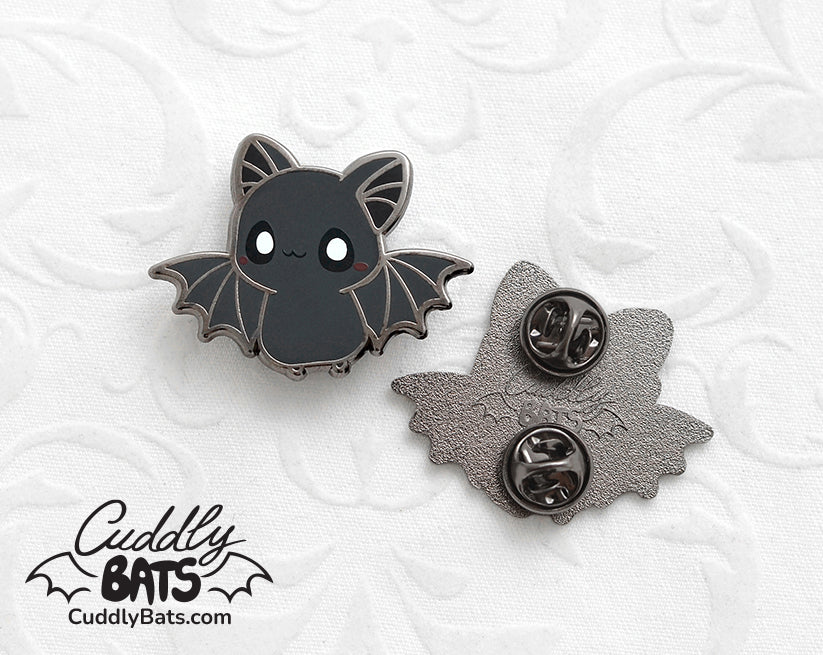Cuddly Bats Flying hard enamel pins