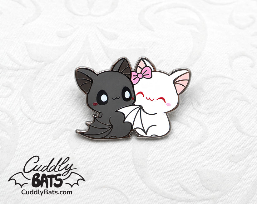 Cuddly Bats True Love hard enamel pin