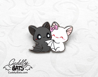 Cuddly Bats True Love hard enamel pin