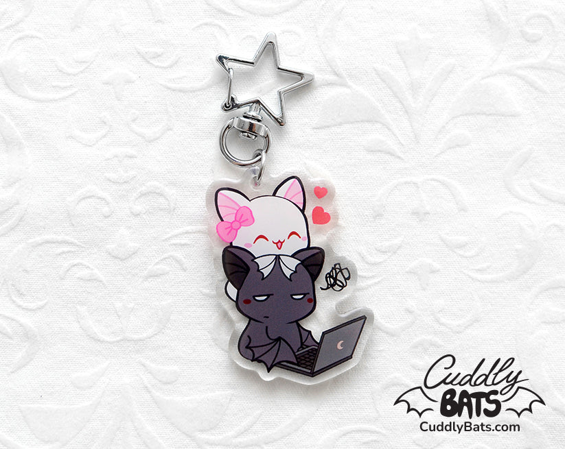 Cuddly Bats Always with you acrylic keychain