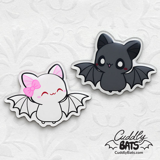Cute flying bats fridge magnets