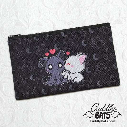 Black Cuddly Bats pencil case