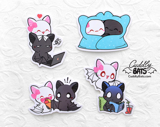 Cuddly Bats Sticker set - Pure love