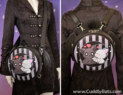 Cuddly Bats 2 in 1 bag (backpack & shoulder/crossbody bag)